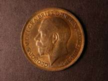 London Coins : A124 : Lot 831 : Penny 1919H Freeman 186 dies 2+B AU/GEF with uneven toning on the reverse