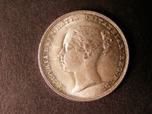 London Coins : A124 : Lot 854 : Shilling 1839 ESC 1280 First Young Head with WW on the truncation lustrous GEF/AU with a few light c...
