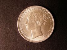 London Coins : A124 : Lot 883 : Shilling 1873 ESC 1325 Die Number 76 UNC