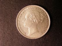 London Coins : A124 : Lot 893 : Shilling 1887 Young Head ESC 1349 UNC with a few small contact marks, scarce