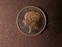 London Coins : A124 : Lot 929 : Sixpence 1869 ESC 1720 Die Number 13 NEF toned and rare