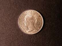 London Coins : A124 : Lot 984 : Threepence 1844 ESC 2054 with Large 44 in date unlisted by Davies the scarcer of the two types EF/AU...