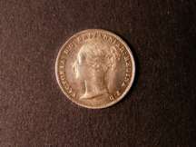 London Coins : A124 : Lot 985 : Threepence 1844 ESC 2054 with normal 44 in date EF/GEF nicely toned with a couple of nicks on the Qu...