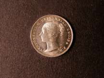 London Coins : A124 : Lot 986 : Threepence 1845 Large Date ESC 2055 Davies 1258  Lustrous UNC
