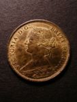 London Coins : A125 : Lot 1054 : Halfpenny 1860 Toothed Border Freeman 261 dies 2+B (R12) UNC with approximately 50% lustre and s...