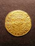 London Coins : A125 : Lot 774 : Thistle Crown James I (James VI of Scotland) S.2627 I R on both sides mintmark Lis GVF on a wavy fla...