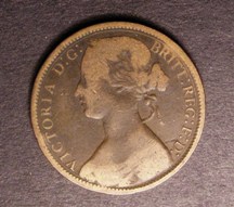 London Coins : A126 : Lot 1325 : Penny 1863 with Die Number 3 below date Freeman 46 dies 6+G rated R19 by Freeman, VG or better w...
