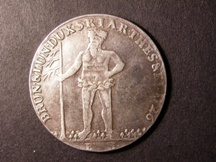London Coins : A126 : Lot 496 : German States Brunswick-Luneberg-Calenberg-Hannover Thaler 1726 EPH KM#114 NVF