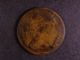 London Coins : A127 : Lot 673 : Mis-Strike Victoria Bronze Bun Head Penny Obverse brockage later head 1881-1893  Near Fine