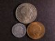 London Coins : A127 : Lot 758 : Mozambique (3) 50 Centimos 1975 AU/EF, 5 Centimos 1975 UNC, 1 Centimo 1975 EF