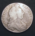 London Coins : A129 : Lot 1152 : Crown 1700 DECIMO TERTIO ESC 98 VG Rare