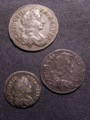 London Coins : A129 : Lot 1567 : Maundy a 3-part set 1679 comprising Fourpence, Threepence and Twopence F-NVF