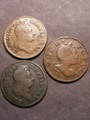 London Coins : A129 : Lot 882 : USA (3) Halfpenny 1760 VOCE POPULI 60 over 00 with tail added to the 0 to form a 6, with crossle...
