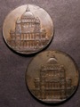 London Coins : A129 : Lot 916 : Pennies 18th Century Middlesex 1794 (2) DH39 St.Pauls one with the defective die thus having no date...
