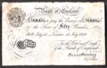 London Coins : A130 : Lot 107 : Fifty pounds Harvey white B209d dated 15 July 1919 serial 21/N 90005, small holes & edge spl...