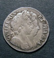 London Coins : A130 : Lot 1137 : Farthing 1694 Silver Proof Peck 626 No Stop after MARIA, reverse with unbarred A's, Double e...