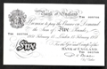 London Coins : A130 : Lot 126 : Five pounds Beale white B270 dated 15th Feb.1951 prefix T89, UNC