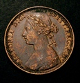 London Coins : A130 : Lot 1435 : Halfpenny 1875 Freeman 322A dies 13+J VF or better with some surface marks on the portrait, rate...