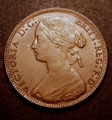 London Coins : A130 : Lot 1545 : Penny 1861 Freeman 18 dies 2+D GVF with a few surface marks on the portrait, we note that there ...