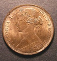 London Coins : A130 : Lot 1584 : Penny 1873 Freeman 64 dies 6+G Gouby BP1873 Ae date covers 12 border teeth, also with D of D:...
