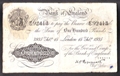 London Coins : A130 : Lot 178 : One hundred pounds Peppiatt white B245 dated 15th February 1935 prefix 47/O, large stains & ...