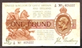 London Coins : A130 : Lot 88 : Treasury one pound Bradbury T16 issued 1917 prefix A/55, Fine