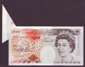 London Coins : A130 : Lot 99 : ERROR &pound;10 Kentfield B366 issued 1992 prefix D47, extra paper 