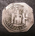 London Coins : A131 : Lot 1006 : Shilling Charles I Pontefract S.3150 (in the name of Charles II) Fine with some weaker areas, Ex...
