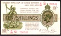 London Coins : A132 : Lot 135 : Treasury 10 shillings Warren Fisher T26 with dash issued 1919, last series high No.H/39 790146&#...