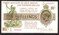 London Coins : A132 : Lot 136 : Treasury 10 shillings Warren Fisher T37 Northern Ireland issued 1927, serial T/37 070447, Pi...