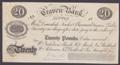 London Coins : A132 : Lot 196 : Craven Bank &pound;20 proof sight bill on thin paper, circa 1860-70, SETTLE branch, for ...