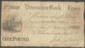 London Coins : A132 : Lot 207 : Devonshire Bank &pound;1, Exeter, dated 1817, No.C885 for Williams, Cann, Searle...