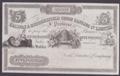 London Coins : A132 : Lot 225 : Halifax & Huddersfield Union Banking Co. Limited &pound;5 proof on thin card circa 1882 for the ...
