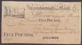 London Coins : A132 : Lot 238 : Knaresborough Old Bank proof on paper, pencilled date of 1839 for Harrison, Harrison, Ha...