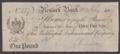 London Coins : A132 : Lot 247 : Newark Bank &pound;1 dated 1809 for Pocklington, Dickinson and Company (Out.1488i; Grant 199...