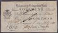 London Coins : A132 : Lot 280 : Ringwood & Hampshire Bank &pound;1 dated 1821 for Stephen Tunks, (Out.1788b; Grant 2412)...