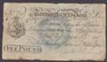 London Coins : A132 : Lot 320 : Tamworth Old Bank &pound;1 dated 1817 for Harding, Oakes and Willington, (Out.2131a; Gra...