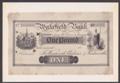London Coins : A132 : Lot 332 : Wakefield Bank &pound;1 proof, thin paper mounted on card dated 18xx (1823-25) for Wentworth,...