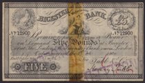 London Coins : A133 : Lot 2390 : Bicester & Oxfordshire Bank &pound;5 dated 1920 No.12900 for Tubb & Co., (Outing 135 for...