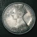 London Coins : A133 : Lot 262 : Crown 1847 Gothic UNDECIMO ESC 288 GEF with some contact marks and hairlines, Ex-B.A.Seaby circa...