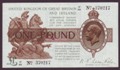 London Coins : A134 : Lot 127 : Treasury &pound;1 Warren Fisher T31 issued 1923 first series A1/63 370217 pressed EF
