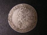 London Coins : A134 : Lot 1282 : Scotland Twelve Shillings Charles I Type IV Falconers Second issue Smaller Bust slightly breaking in...