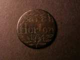 London Coins : A134 : Lot 1642 : Love Token Halfpenny Copper an engraved love token 'Sarah Horton 1764' with ornate THC monog...