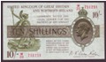 London Coins : A134 : Lot 167 : Treasury 10 shillings Warren Fisher T33 issued 1927, Northern Ireland, serial W/20 751251...
