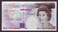 London Coins : A134 : Lot 183 : ERROR &pound;20 Gill B358 prefix A33 excess black ink (blobbing) at top right & right of Queen&#...