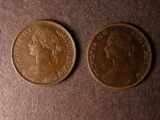 London Coins : A134 : Lot 1933 : Farthing 1862 Large 8 in date NF/VG Rare, unlisted by Peck or Freeman (see C.Cooke collection sa...