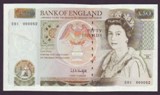 London Coins : A134 : Lot 210 : Fifty Pounds Kentfield. B361. E01 First series. E01 000052. Very low number and scarce thus. UNC.