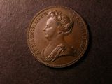 London Coins : A134 : Lot 2168 : Halfpenny Anne undated pattern in copper Dies 2+B* Peck 726 the reverse showing the relevant rust-sp...