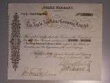 London Coins : A134 : Lot 40 : Great Britain, Anglo Argentine Company Ltd. Share Warrant (Scrip)certificate for 5 x &pound;1 sh...