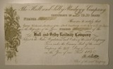 London Coins : A134 : Lot 45 : Great Britain, Hull and Selby Railway Co., certificate for one share, 1845, scrollwo...